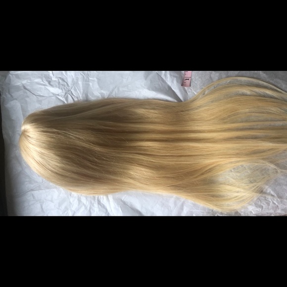 26” lace front blonde 613 T line human hair wig - Picture 8 of 15